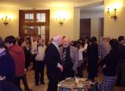 В фойе проходила выставка-продажа товаров для русских народных инструментов, но самое главное - общение.