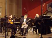 Лауреаты многочисленных конкурсов Юлия Неверова и Константин Захарато, за роялем - Михаил Броннер. "Далекое-близкое" для фортепиано, домры альт и балалайки.