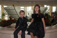 Лауреаты III степени Дамир Кутуев,балалайка,младшая группа и Алиса Лебедева,домра,средняя группа А,ДМШ № 71,Зеленоград.закрытие конкурса им.Андреева в Доме Музыки